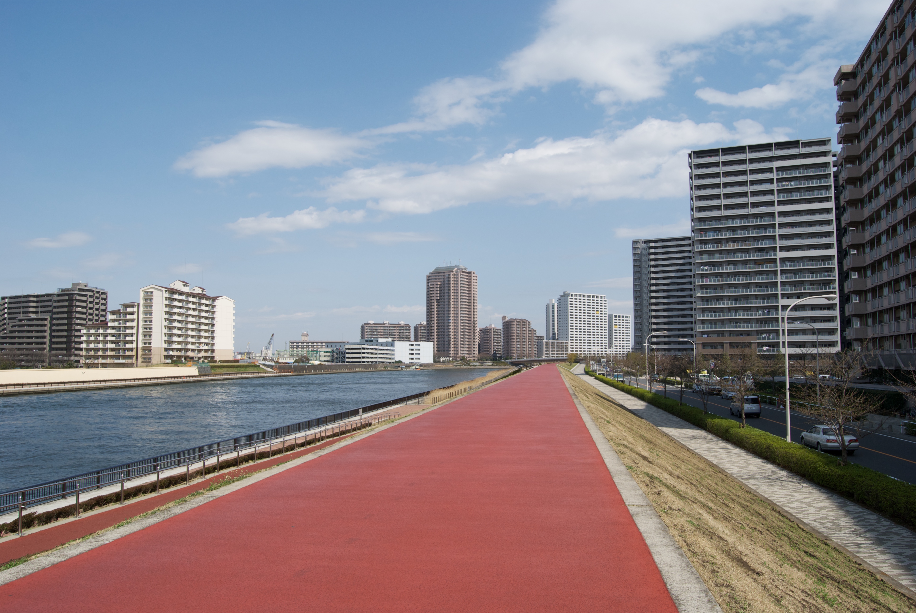 Jogging area in Minami-Senju